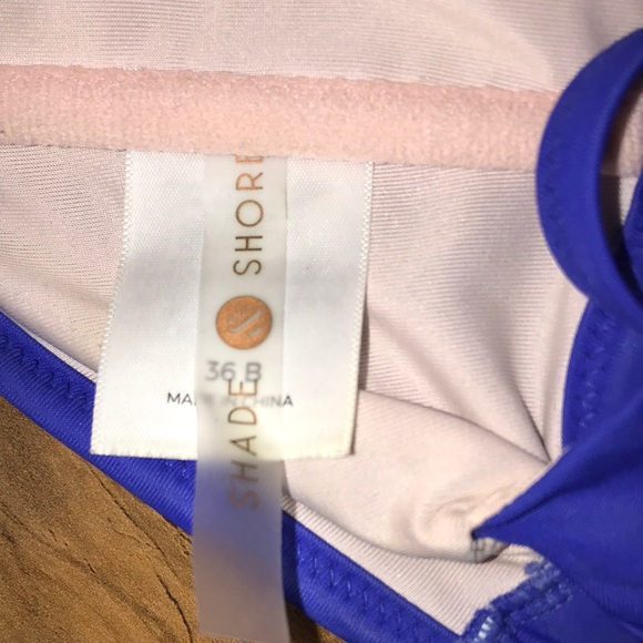 HP!Blue Deep V Bikini Top Shade&Shore Ties in Back - Picture 8 of 9